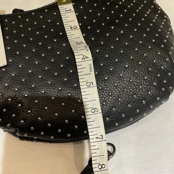 Aimee Kestenberg Black Studded Chain-Accent Shoulder Bag - Picture 11 of 14